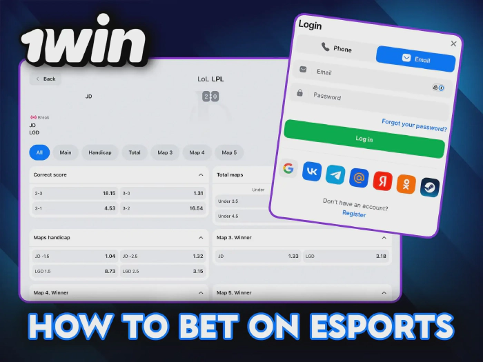 Start eSports Betting with 1win in Indonesia