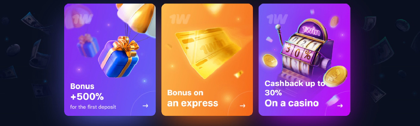 All type of 1win Bonuses